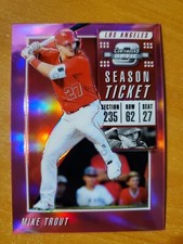 2019 panini Contenders Optic Pink Prizm Refractor Mike Trout Card #8 #07/25