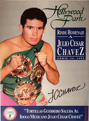 ボクシング ポスター Boxing Poster チャベス ジャクソン 等 Vintage Original Julio Cesar Chavez Promotional Boxing Fight