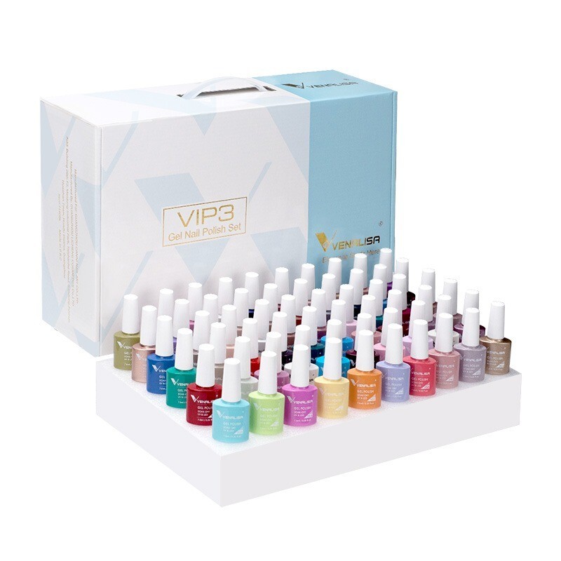 VIP3 Set Kit 60 Colors Gel A Set Base/Top Gel Professional Nail