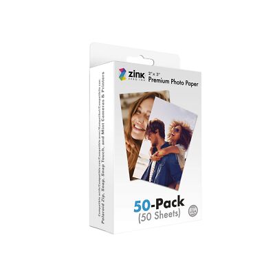 Zink 2''x3'' Premium Instant Photo Paper (50 Pack) Compatible with Polaroid Sna...