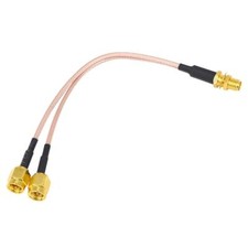 SMA to RP SMA Female Male Connector Y Splitter Cable Pigtail RF Extension Cord