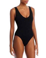 bond-eye L30828 Black The Mara Crinkle One Piece Swimsuit One Size