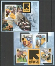 CA816 2012 CENTRAL AFRICA INTERNATIONAL RESCUE ORGANISATIONS EINSTEIN BL+KB MNH
