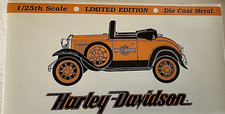NIB HARLEY DAVIDSON 1929 MODEL A ROADSTER COIN BK LIMITED EDITION 1:25 DIE CAST