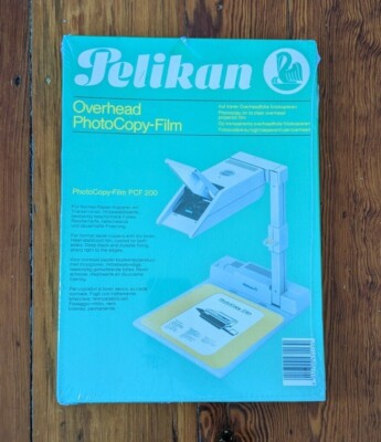 Pelikan Overhead Photocopy Film PCF 200 projector D-3000 Hannover 1 W. Germany