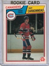1983-84 OPC O-Pee-Chee hockey Guy Carbonneau RC rookie card NM+++ CANADIENS