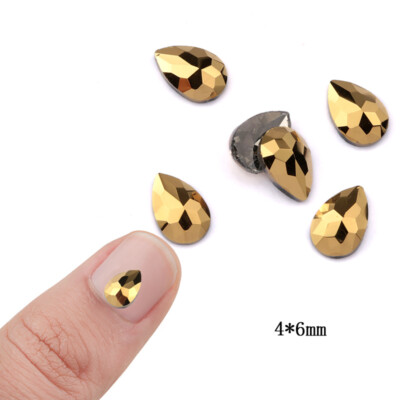 2 Packungen Nail Art Strasssteine – Flatback Glas-Diamanten In Mischfarben, Für Nageldesign & DIY