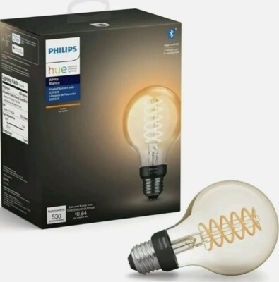 Philips - Hue White Filament G25 Bluetooth Smart LED Bulb - 551796