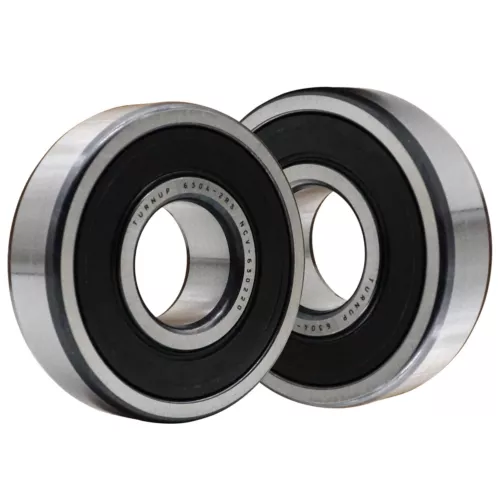(2 PACK) USA TURNUP 6304-2RS 20X52X15MM Double Rubber Seal Ball Bearings 