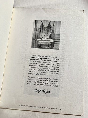 Mel Bay's Fun With The Dulcimer by Virgil Hughes MB 93310 Songbook & How To Play - Picture 3 of 6