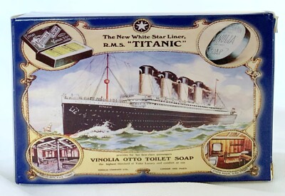 Titanic Authentic Vinolia Otto Toilet Bath Soap Cream White Star Liner 170g x 2