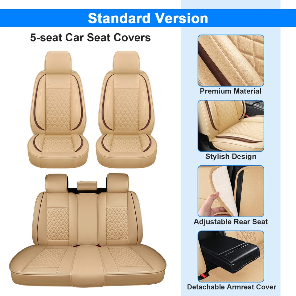 Juego completo de 5 asientos de cubierta de asiento de coche de lujo para BMW X3 328i Foto 4 de 4