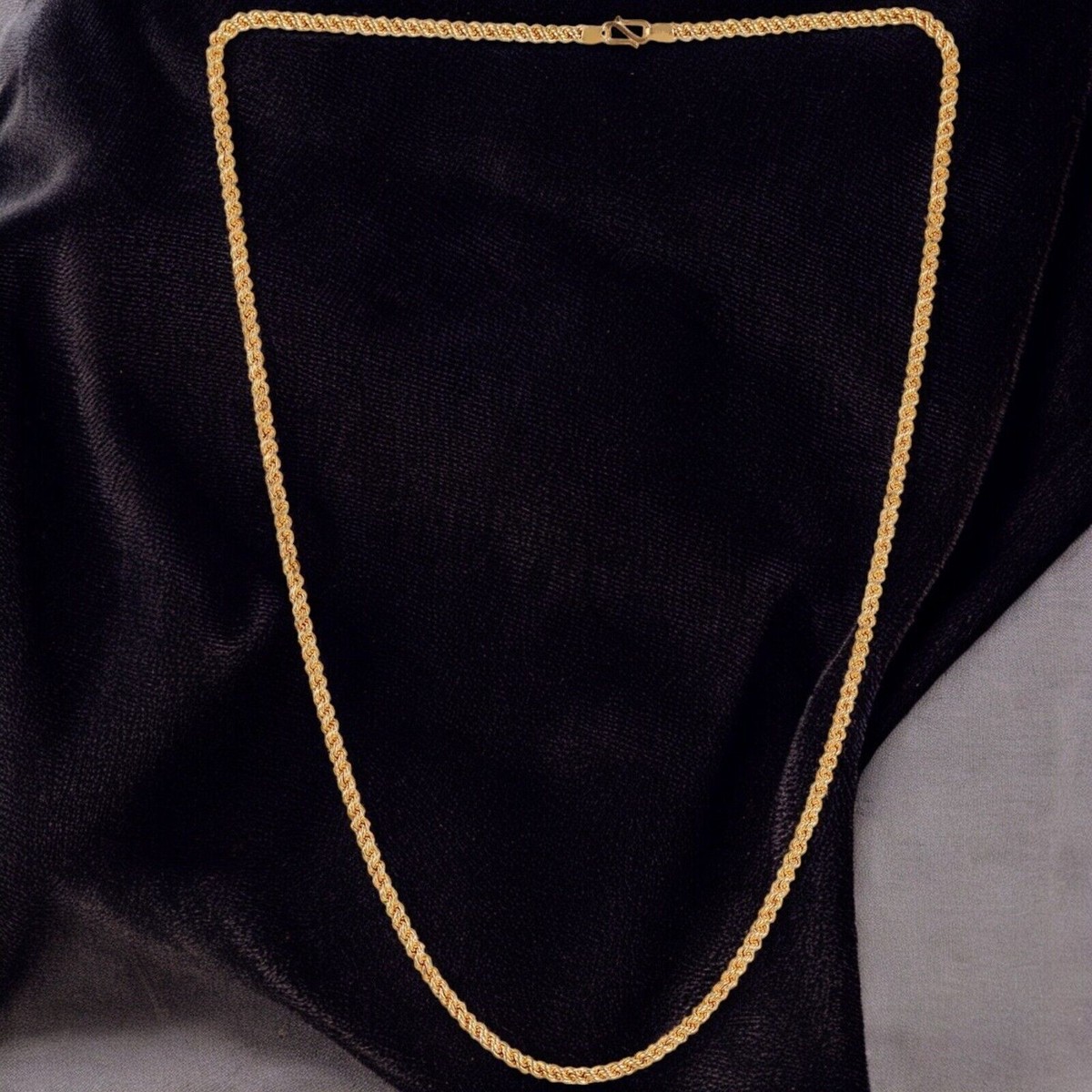 French Rope Chain 2WAY Bar Necklace