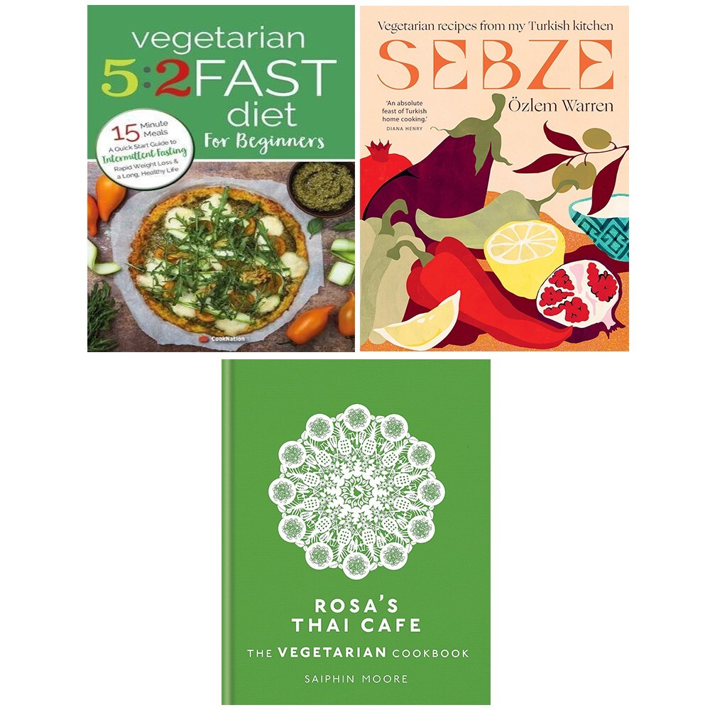 Sebze Özlem Warren (HB), Rosa Thai Cafe, Vegetarian 5:2 Fast Diet 3 Books Set