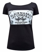 Last Chance Womens Ouija Board Skulls Tee Tattoo Black Market Art Shirt T-shirt Last Chance Womens Ouija Board Skulls Tee Tattoo Black Market Art Shirt T-shirt