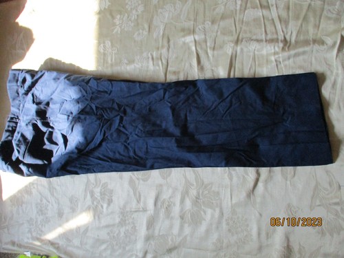 "NUEVO/DE LOTE ANTIGUO DLA ARMY Pantalones/pantalones Azules Ligeros - Para Hombre Talla 38L - 29" Entrepierna - Imagen 2 de 11