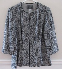 Alex Evenings - elegant lace jacket with peplum -1X - pre-owned