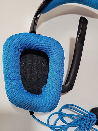 Logitech G430 Nero/Blu Cuffie Over the Ear Gaming Usate Piccoli Graffi No USB - Foto 2 di 8