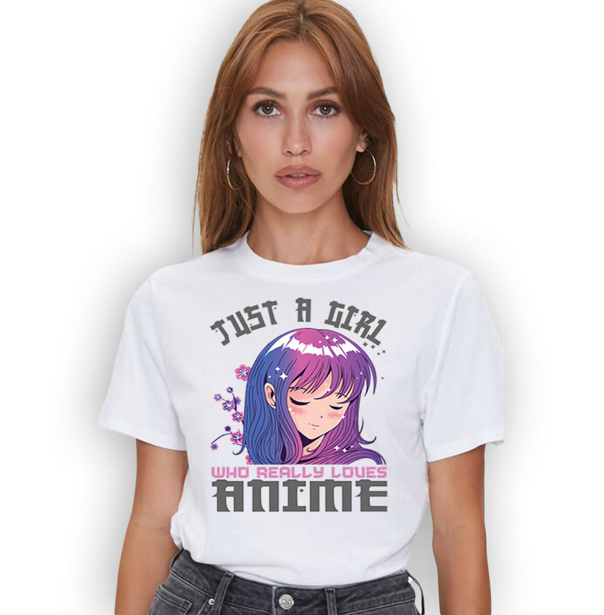  Anime Girl Japanese Aesthetic anime Otaku T-Shirt : Clothing,  Shoes & Jewelry