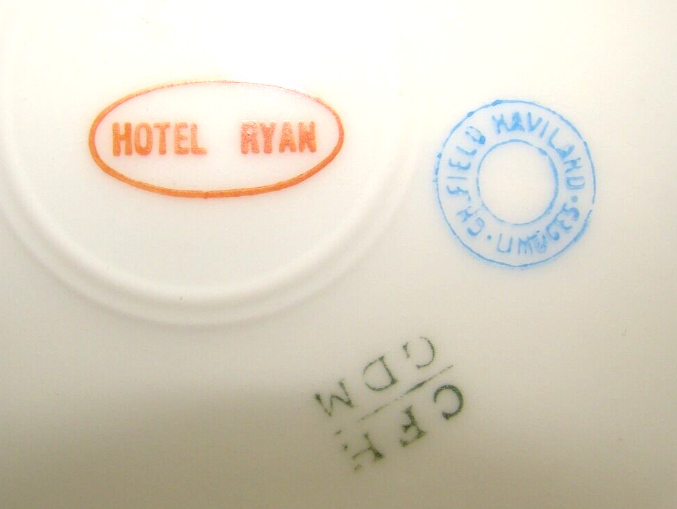 6 Charles Field Haviland Limoges Egyptian Revival Plates