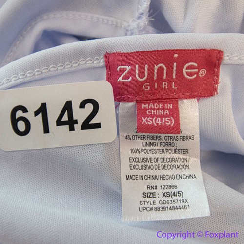 NEW Zunie Girl Periwinkle Lace Flutter Sleeve Dress lace light blue dress, 4/5 - Picture 13 of 21