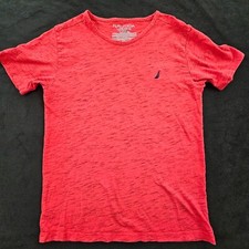 Nautica Red Short Sleeve Cotton Blend T-Shirt Boys L