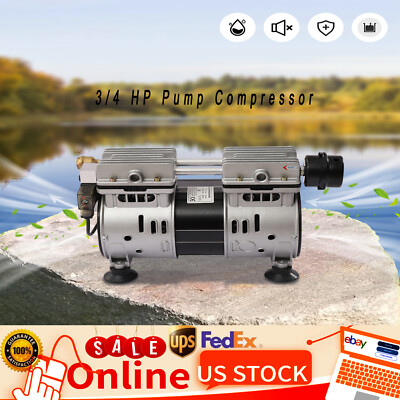 3/4HP Lake Pond Aerator System Pump Aeration Compressor Up to 3 Acre Pond 110V