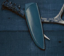 knife blade sheath dagger scabbard belt bag cow leather customize blue Z1026