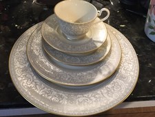 Franciscan Grey Renaissance Masterpiece China 5pc. Place Setting Setting RETIRED