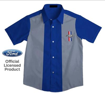 FORD MUSTANG CLUB SHIRT Official Licensed Mechanic Hemd Kurzarm Pit Crew Work V8