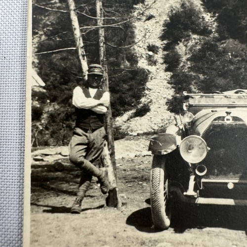 Vintage Car Photo Postcard Post Card RPPC Real Photo Postcard Italian Automobile - Picture 4 of 6