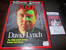 David Lynch SIGNED Time Magazine Cover JSA October 1 1990 Twin Peaks Blue Velvet