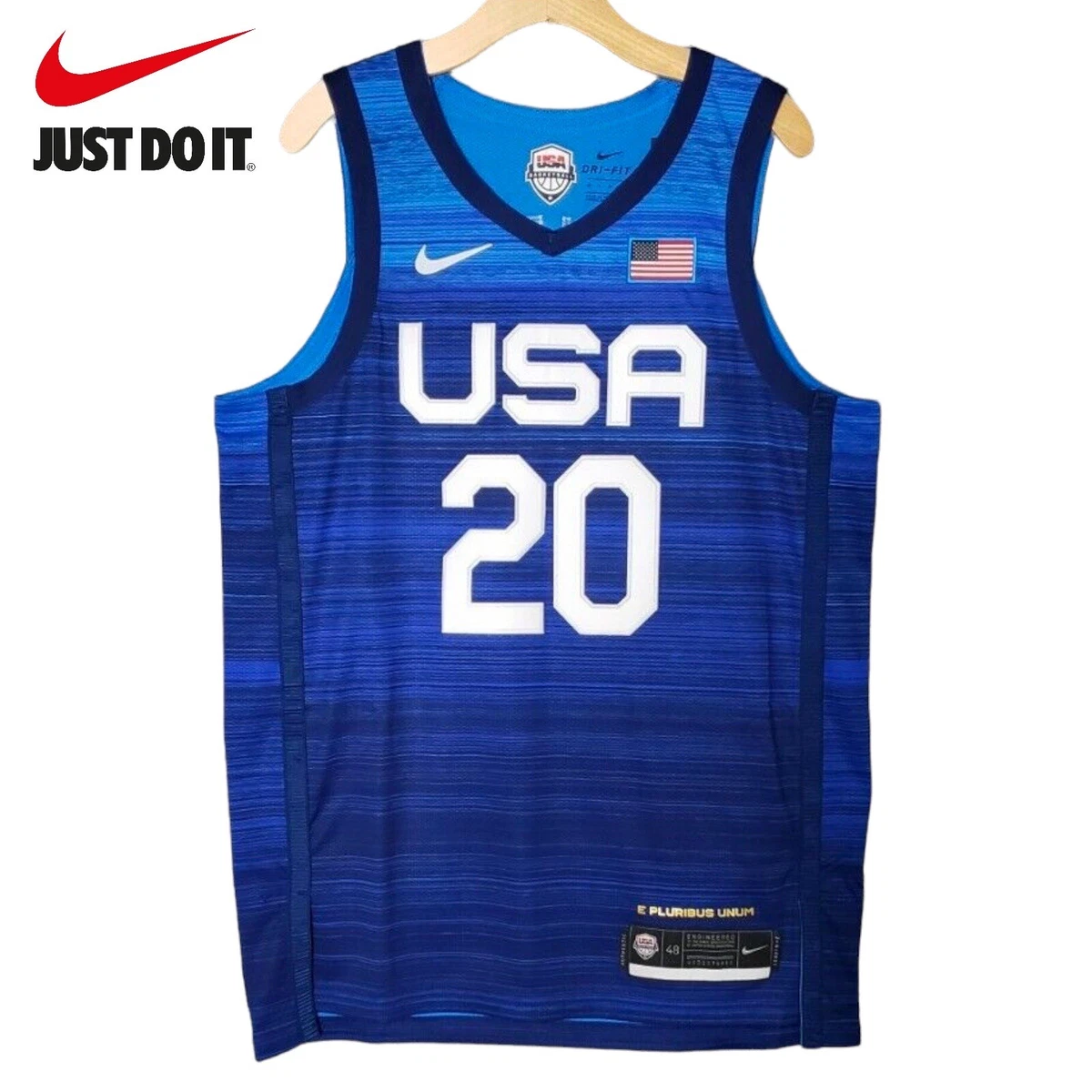 Men s Nike Team USA Basketball Jersey Size Large 48 200 2020 Vaporknit NEW