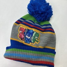 PJ Masks Pom Beanie Kids Cap Hat Fitted One Size