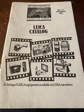 LEICA Camera  Camera Equipment 2001 Catalog Excellent Condition