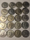 1965-1976 Kennedy Silver Half Dollars  20 COINS  40% Silver $10.00 FACE=1 Roll..
