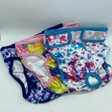 Dog Diapers Set Of 3 Extra-Large XL Tie-Dye Wegreeco EUC