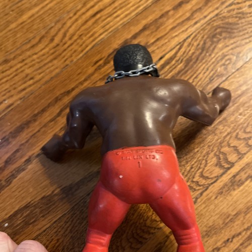 WWF Wrestling Super Stars LJN Junkyard Dog with Collar and Chain - Picture 10 of 11