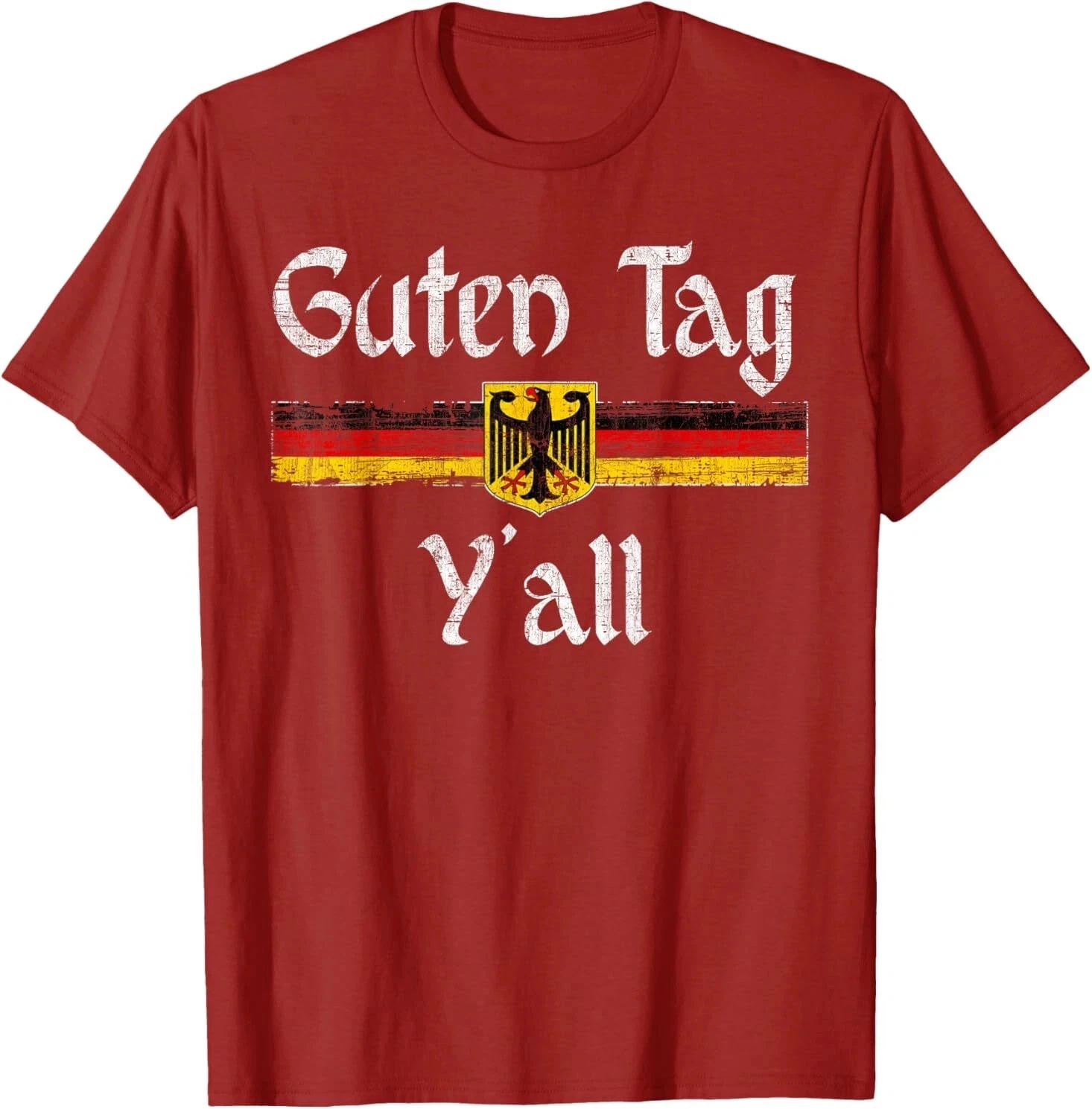 Guten Tag Y'all Oktoberfest German Flag Eagle Prost T-Shirt S-5XL