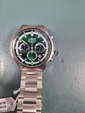 Lorus Orologio Uomo Cronografo Analogico Quarzo RM338JX9 - Cassa Acciaio, Cinturino Metallo, Impermeabile 10 Bar (100m)