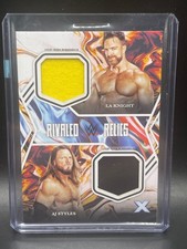 2025 Topps Exalted WWE LA Knight AJ Styles Rivaled Relics