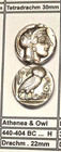 11 GREEK COPY Coins Ancient Antique Silver Plated .  Look & Feels Authentic! — photo 9