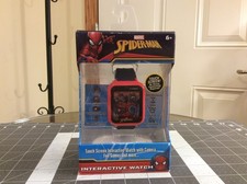 Kids' Marvel Spider Man Interactive Watch   Red, New in Original Box
