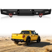Rear Bumper For 2010-2014 Ford F-150 Raptor Svt Pickup Truck Wled Lightd-rings Rear Bumper For 2010-2014 Ford F-150 Raptor Svt Pickup Truck Wled Lightd-rings