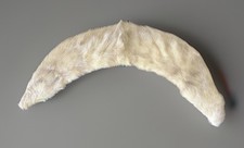 Vintage Fur Stole Collar Piece Neck Wrap Pale Grey Brown 1950's - 1960s