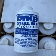Dykem Blue Layout Fluid - 8 oz Brush-In-Cap bottle- Blue