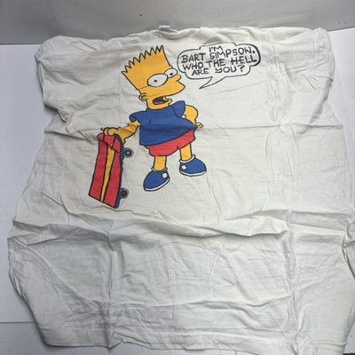 Vintage 80's Simpsons Im Bart Simpson Who The Hell Are You Single Stitch T Shirt