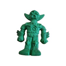 Vintage Diener Industries Rubber Eraser 2" Robot Alien Dard Green Space Raiders