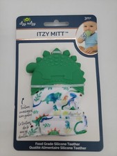 Itzy Ritzy Silicone Teething Mitt - Adjustable Strap, Crinkle Sound Textured