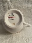 257e Vintage Queen Anne Gold & Burgundy Floral & Leaf Teacup & Saucer 8574 D577 — photo 6